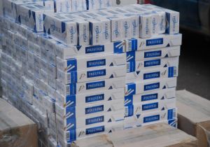 16 bin paket kaçak sigara yakalandı